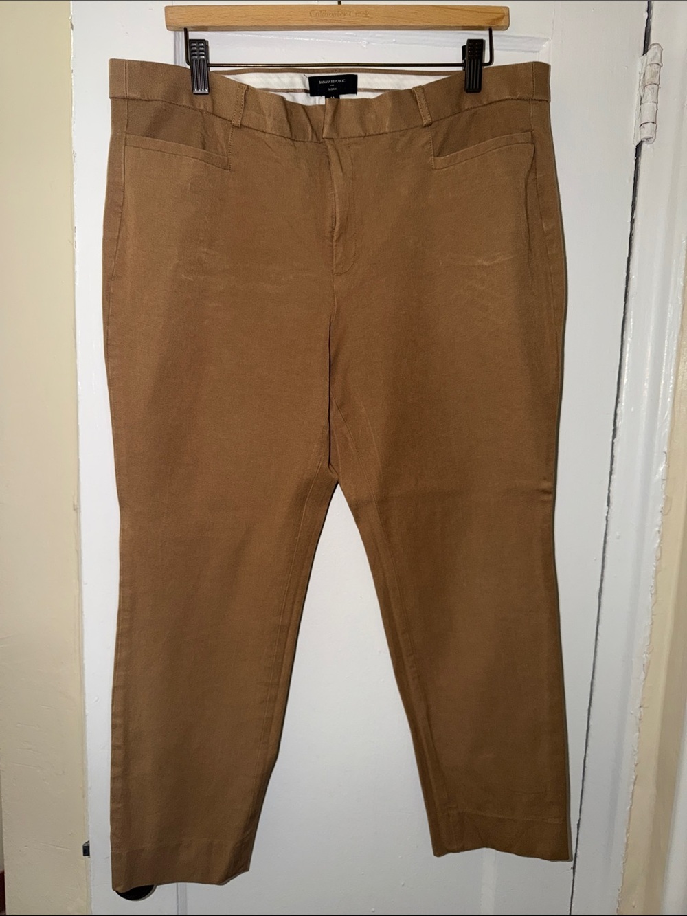Banana Republic Sloan Mid-Rise Ankle Pants in Camel